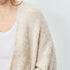 Cardigan East kurz | powder snow melange
